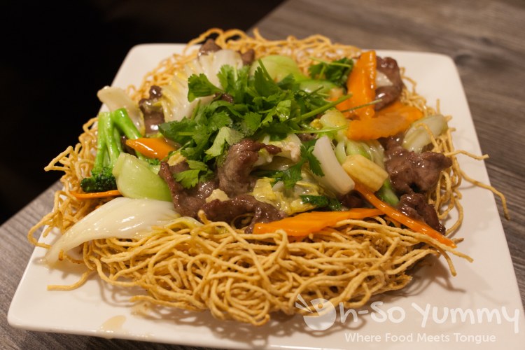 Beef Crispy Noodle at Tim Ky Noodle in San Diego Beef Crispy Noodle at Tim Ky Noodle in San Diego