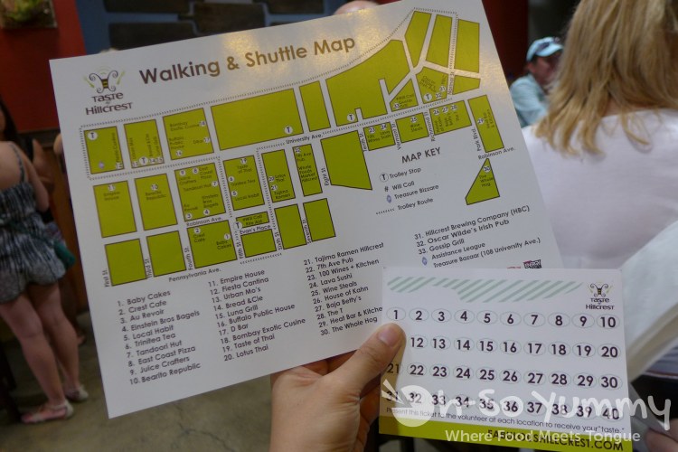 map and ticket for Taste of Hillcrest 2015 map and ticket for Taste of Hillcrest 2015