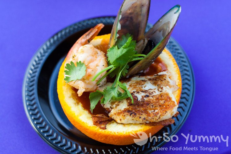 mariscada de naranja from Casa de Reyes at Taste of Old Town 2015 mariscada de naranja from Casa de Reyes at Taste of Old Town 2015