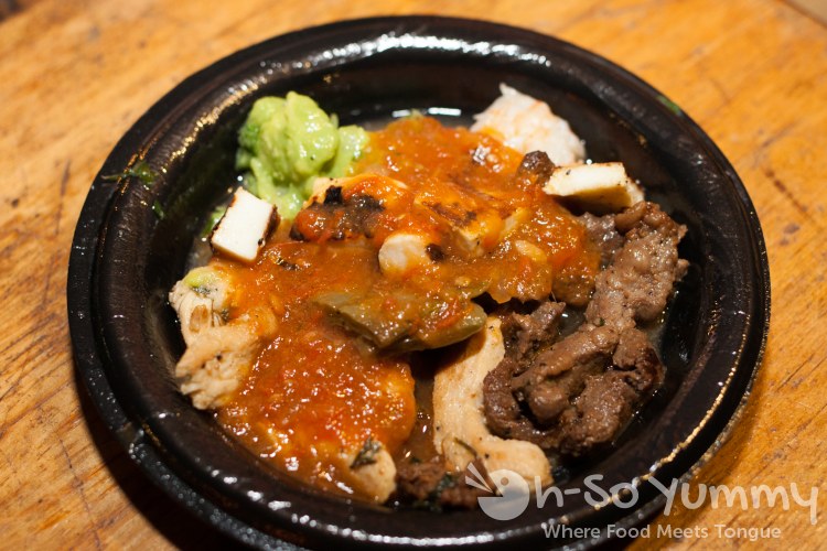 molcajete trio from El Patio de Old Town at Taste of Old Town 2015 molcajete trio from El Patio de Old Town at Taste of Old Town 2015