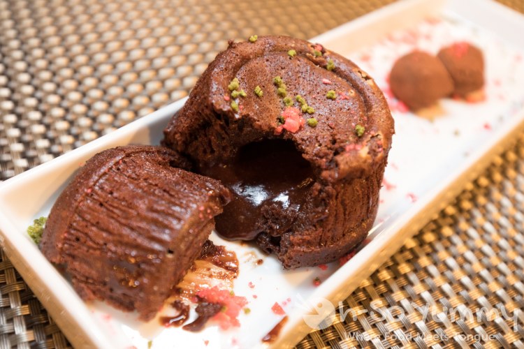 Molten Chocolate Cake at Terra American Bistro in San Diego Molten Chocolate Cake at Terra American Bistro in San Diego