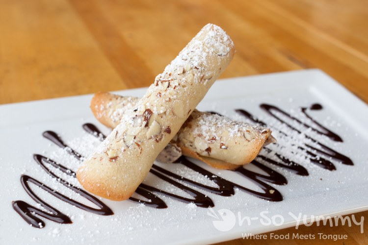 cannoli at The Haven Pizzeria in San Diego cannoli at The Haven Pizzeria in San Diego