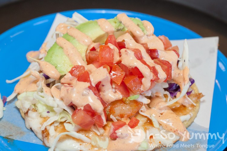 camaron (spicy shrimp) taco at The Taco Stand in Encinitas camaron (spicy shrimp) taco at The Taco Stand in Encinitas