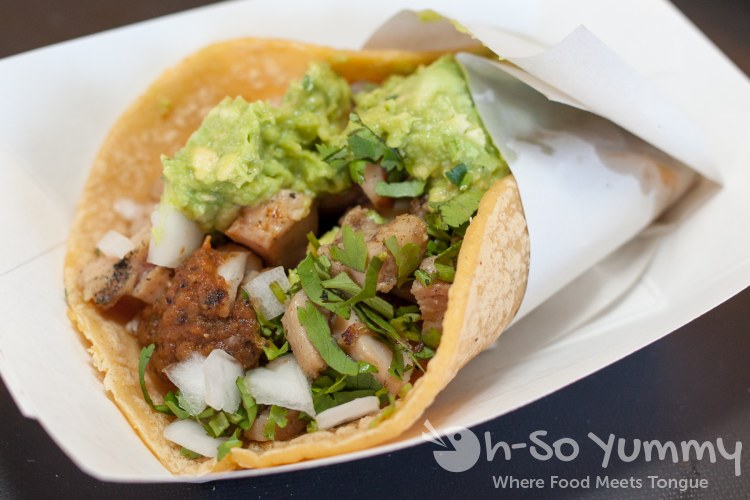 chicken taco at The Taco Stand in Encinitas chicken taco at The Taco Stand in Encinitas