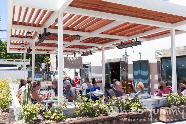 outdoor patio at The Taco Stand in Encinitas outdoor patio at The Taco Stand in Encinitas