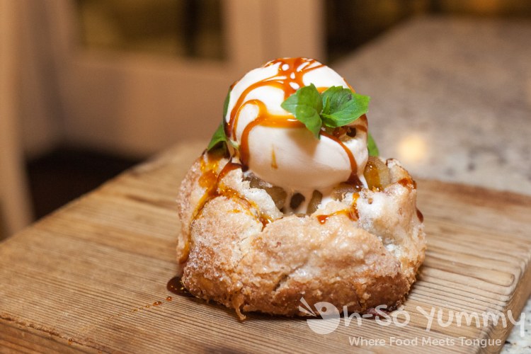 apple galette at Tidal seasonal craft and catch in San Diego apple galette at Tidal seasonal craft and catch in San Diego