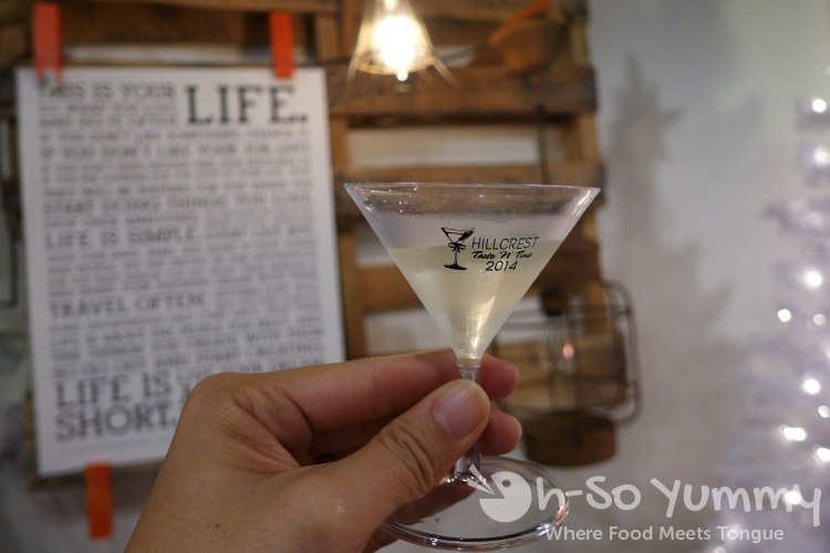 Hillcrest Taste N Tinis 2014 - special martini glass Hillcrest Taste N Tinis 2014 - special martini glass