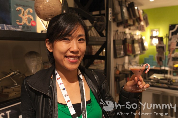 Hillcrest Taste N Tinis 2014 - Lynn with the candy cane martini Hillcrest Taste N Tinis 2014 - Lynn with the candy cane martini