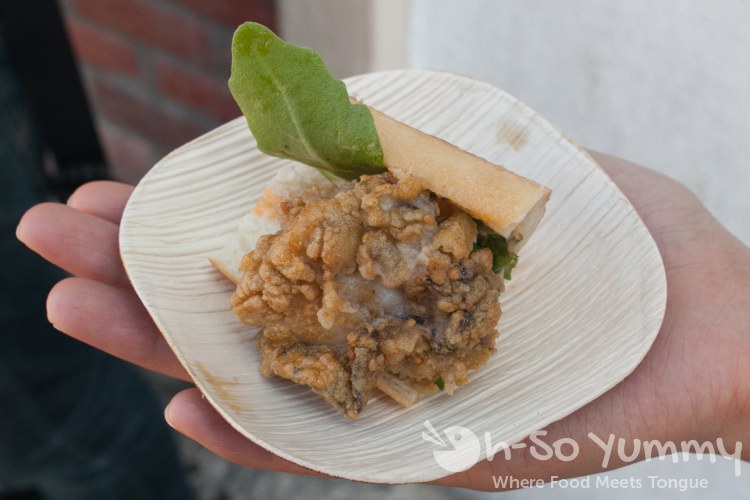 Taste of North Park 2014 - southern fried oyster po'boys at Urban Solace Taste of North Park 2014 - southern fried oyster po'boys at Urban Solace