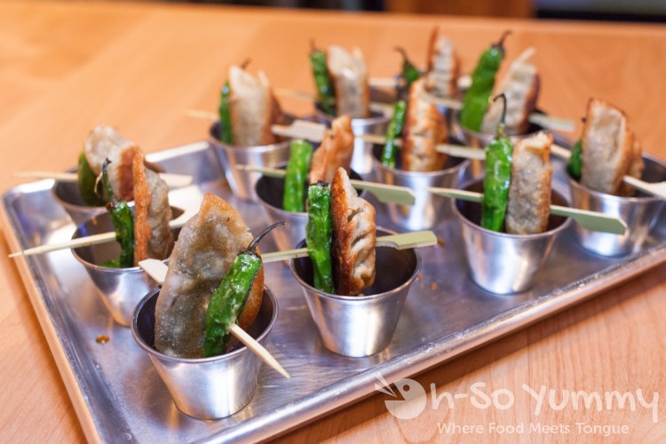 Portabello Mushroom Gyoza at Trade Winds Tavern gastropub in Convoy Portabello Mushroom Gyoza at Trade Winds Tavern gastropub in Convoy