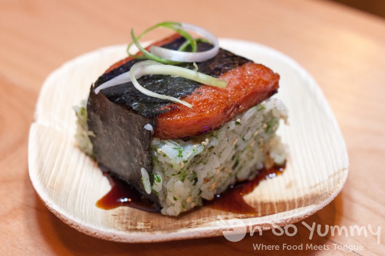 Spam Musubi at Trade Winds Tavern gastropub in Convoy Spam Musubi at Trade Winds Tavern gastropub in Convoy