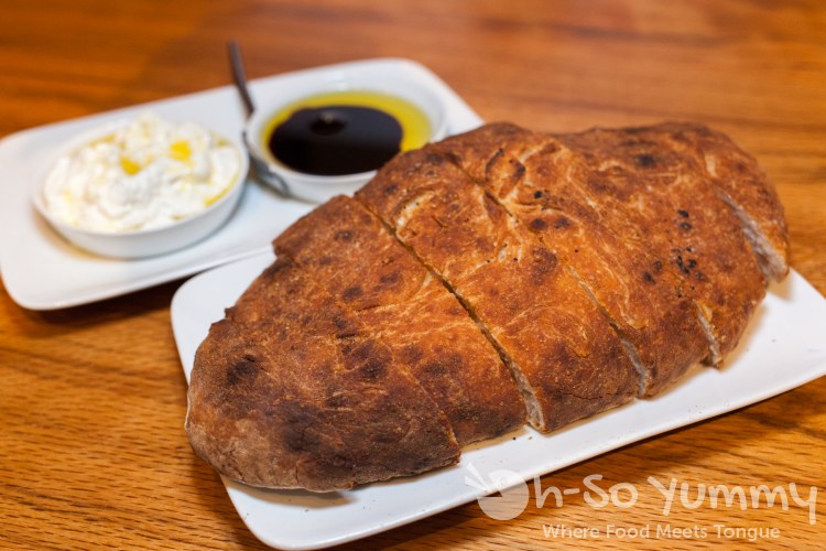 Focaccia and Burrata at Tribute Pizza in San Diego Focaccia and Burrata at Tribute Pizza in San Diego