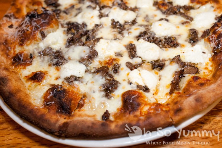 Mademoiselle Chanterelle Pizza at Tribute Pizza in San Diego Mademoiselle Chanterelle Pizza at Tribute Pizza in San Diego