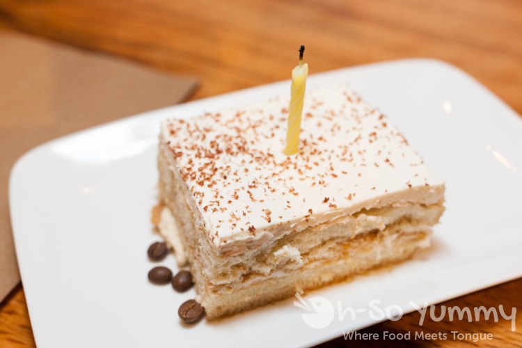 Tiramisu dessert at Tribute Pizza in San Diego Tiramisu dessert at Tribute Pizza in San Diego