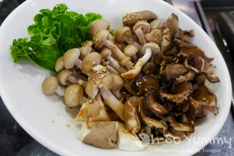 Tsuruhashi Japanese BBQ - mushrooms Tsuruhashi Japanese BBQ - mushrooms