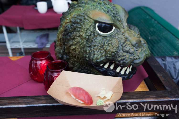 bluefin tuna from saiko sushi during tuesday taste of north park 2015 bluefin tuna from saiko sushi during tuesday taste of north park 2015