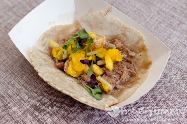 carnitas taco from city taocs during tuesday taste of north park 2015 carnitas taco from city taocs during tuesday taste of north park 2015