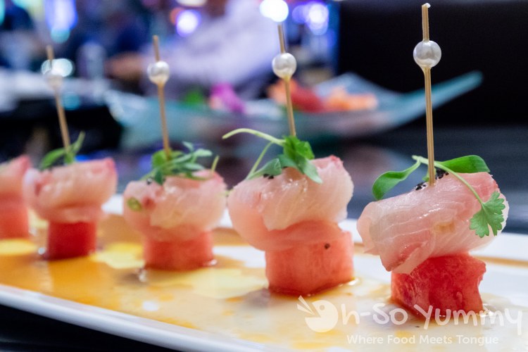 Hamachi crudo at Umi Sushi and Oyster Bar at Pechanga Resort and Casino Temecula Hamachi crudo at Umi Sushi and Oyster Bar at Pechanga Resort and Casino Temecula