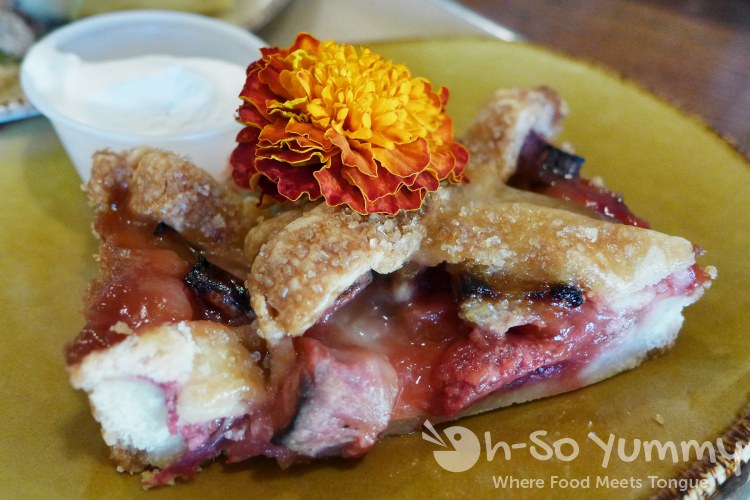 Urban Plates - Rhubarb Pie with Cream Urban Plates - Rhubarb Pie with Cream