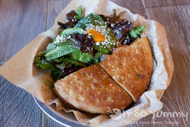 Sandwich and side salad at Urbane Cafe in Mira Mesa Sandwich and side salad at Urbane Cafe in Mira Mesa