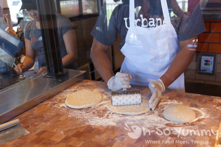 aerating fresh made bread at Urbane Cafe in Mira Mesa aerating fresh made bread at Urbane Cafe in Mira Mesa