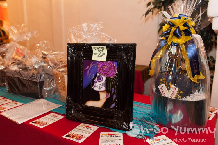 Taste of Old Town 2014 - table with raffle prizes Taste of Old Town 2014 - table with raffle prizes