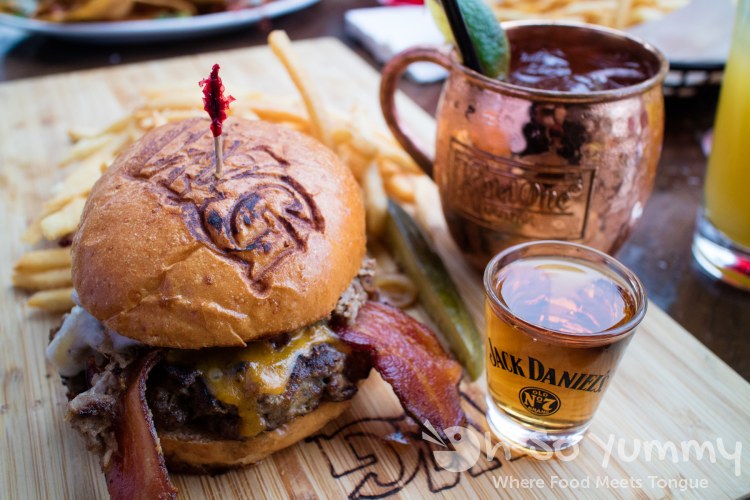 Whiskey Burger plus shot of Jack Daniels at Whiskey Girl San Diego Whiskey Burger plus shot of Jack Daniels at Whiskey Girl San Diego