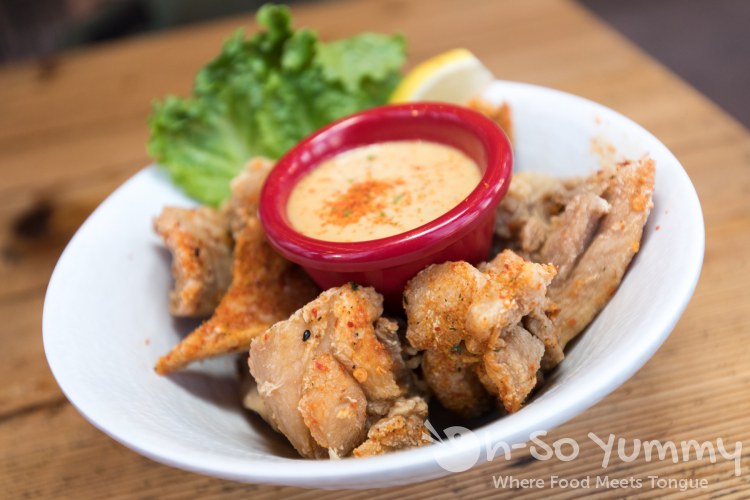 chicken karaage at Wokou Ramen and Yakitori in The Village Pacific Highlands Ranch chicken karaage at Wokou Ramen and Yakitori in The Village Pacific Highlands Ranch