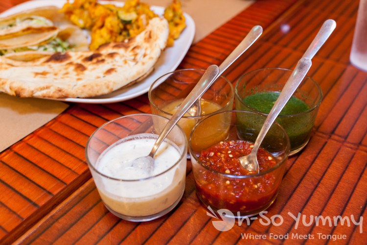 dipping sauces at World Curry in Pacific Beach dipping sauces at World Curry in Pacific Beach