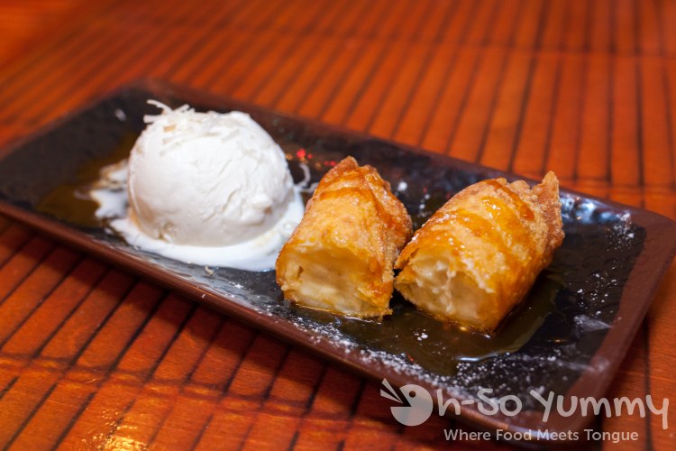 banana fritter at World Curry in Pacific Beach banana fritter at World Curry in Pacific Beach