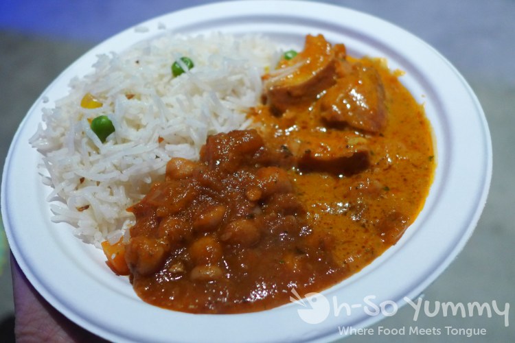 Royal India chicken tikka masala and chickpeas Royal India chicken tikka masala and chickpeas
