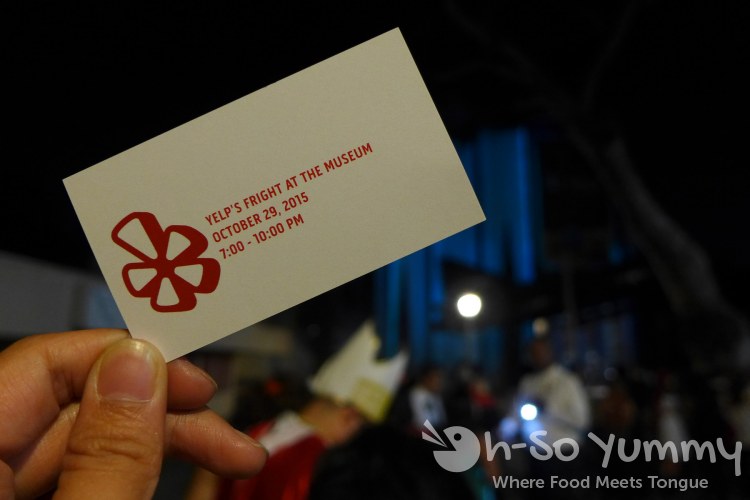 Fright at the Museum Yelp event Fright at the Museum Yelp event