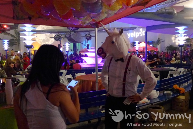 balloon pop at Fright at the Museum Yelp event balloon pop at Fright at the Museum Yelp event