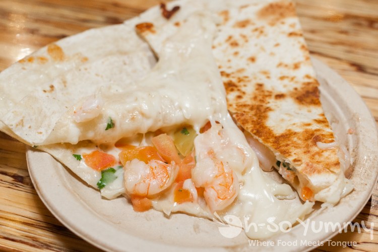 Camaron Quesadilla from Zoe's Place food truck Camaron Quesadilla from Zoe's Place food truck