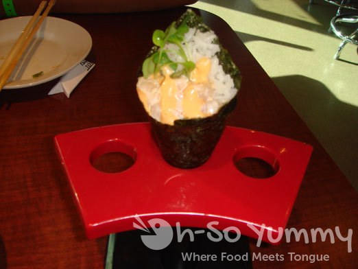 Spicy Scallop Handroll Spicy Scallop Handroll