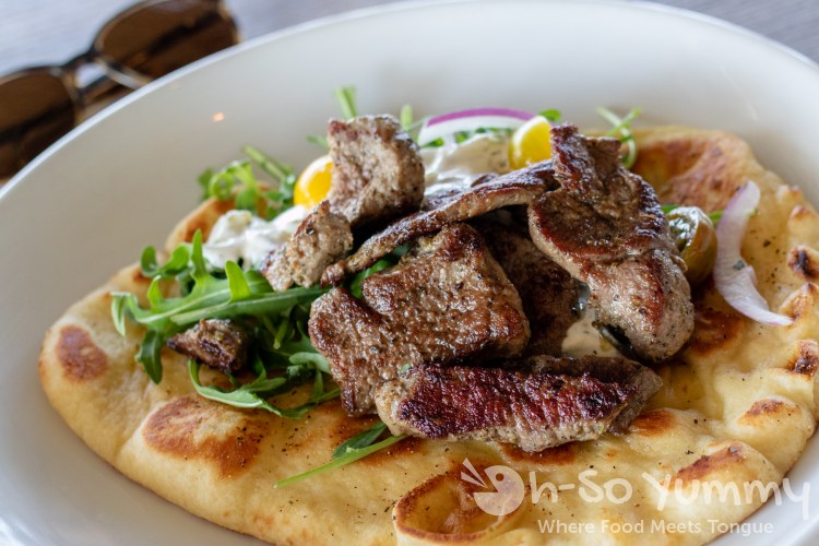 lamb gyro at Beeside Balcony in Del Mar lamb gyro at Beeside Balcony in Del Mar