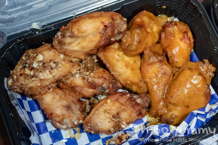 Parmesan Garlic Wings and Mustard BBQ Wings from Boss Bird Kitchen Parmesan Garlic Wings and Mustard BBQ Wings from Boss Bird Kitchen