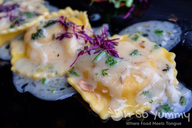 Lobster Ravioli at Butcher's Cut in San Diego gaslamp quarter Lobster Ravioli at Butcher's Cut in San Diego gaslamp quarter