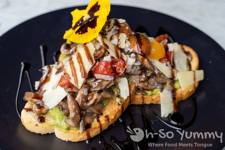 Mushroom Toast at Butcher's Cut in San Diego gaslamp quarter Mushroom Toast at Butcher's Cut in San Diego gaslamp quarter