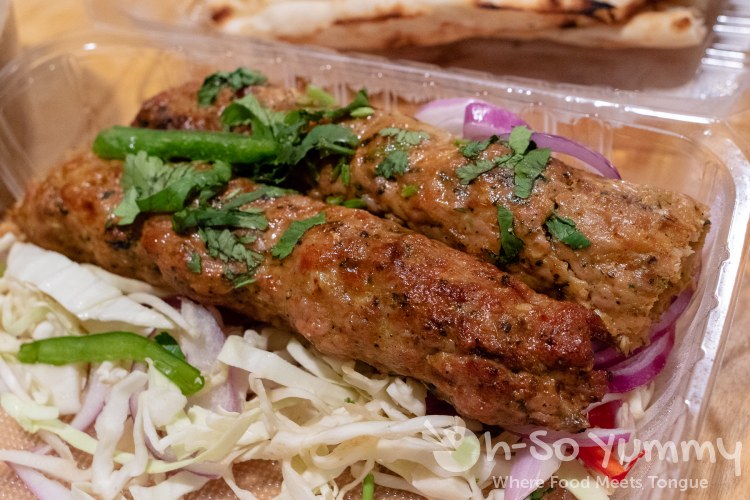 Basil Chicken Seekh Kebab from Charminar Indian Restaurantin San Diego Basil Chicken Seekh Kebab from Charminar Indian Restaurantin San Diego