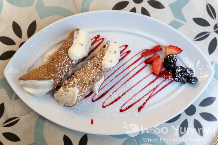 cannoli at Farmer's Table restaurant in Little Italy cannoli at Farmer's Table restaurant in Little Italy