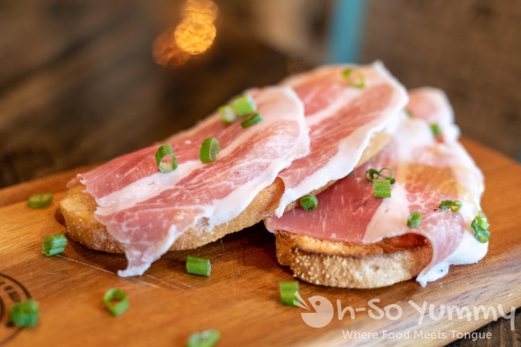bruschetta at Farmer's Table restaurant in Little Italy bruschetta at Farmer's Table restaurant in Little Italy
