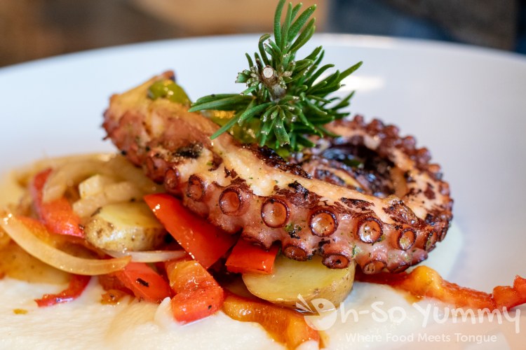 octopus at Farmer's Table restaurant in Little Italy octopus at Farmer's Table restaurant in Little Italy