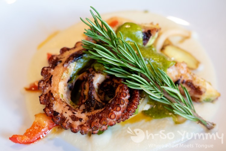 octopus at Farmer's Table restaurant in Little Italy octopus at Farmer's Table restaurant in Little Italy