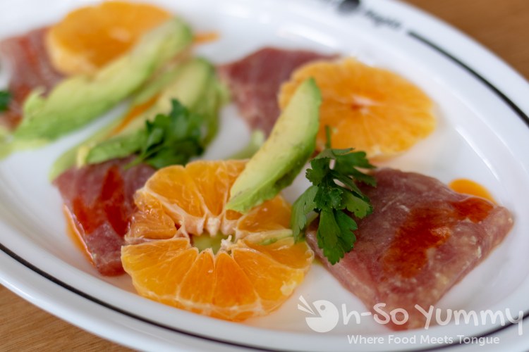 Tuna Crudo at Gravity Heights in San Diego Tuna Crudo at Gravity Heights in San Diego