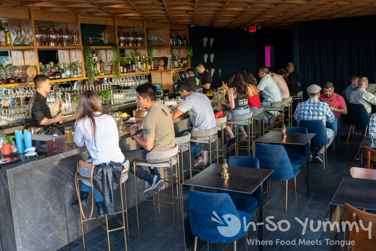 Indoor seating and bar at Louisiana Purchase in San Diego Indoor seating and bar at Louisiana Purchase in San Diego