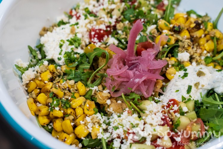 Chicken Bowl at Medina Moroccan Baja Kitchen in San Diego Chicken Bowl at Medina Moroccan Baja Kitchen in San Diego