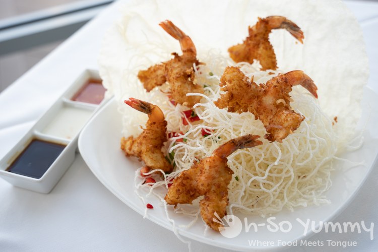 Coconut Crunchy Shrimp at Peohe's, a Chart House Restaurant in San Diego Coconut Crunchy Shrimp at Peohe's, a Chart House Restaurant in San Diego