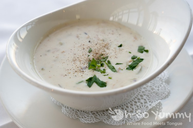 Clam Chowder at Peohe's, a Chart House Restaurant in San Diego Clam Chowder at Peohe's, a Chart House Restaurant in San Diego