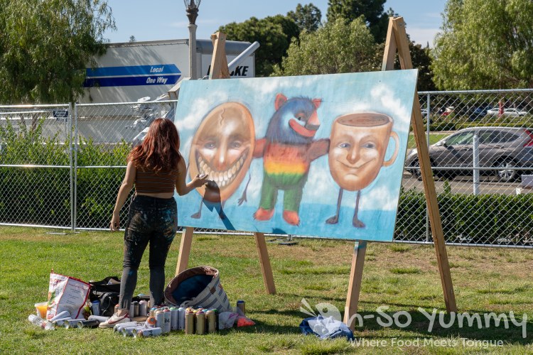 live artwork at San Diego Reader Brunch and Booze live artwork at San Diego Reader Brunch and Booze